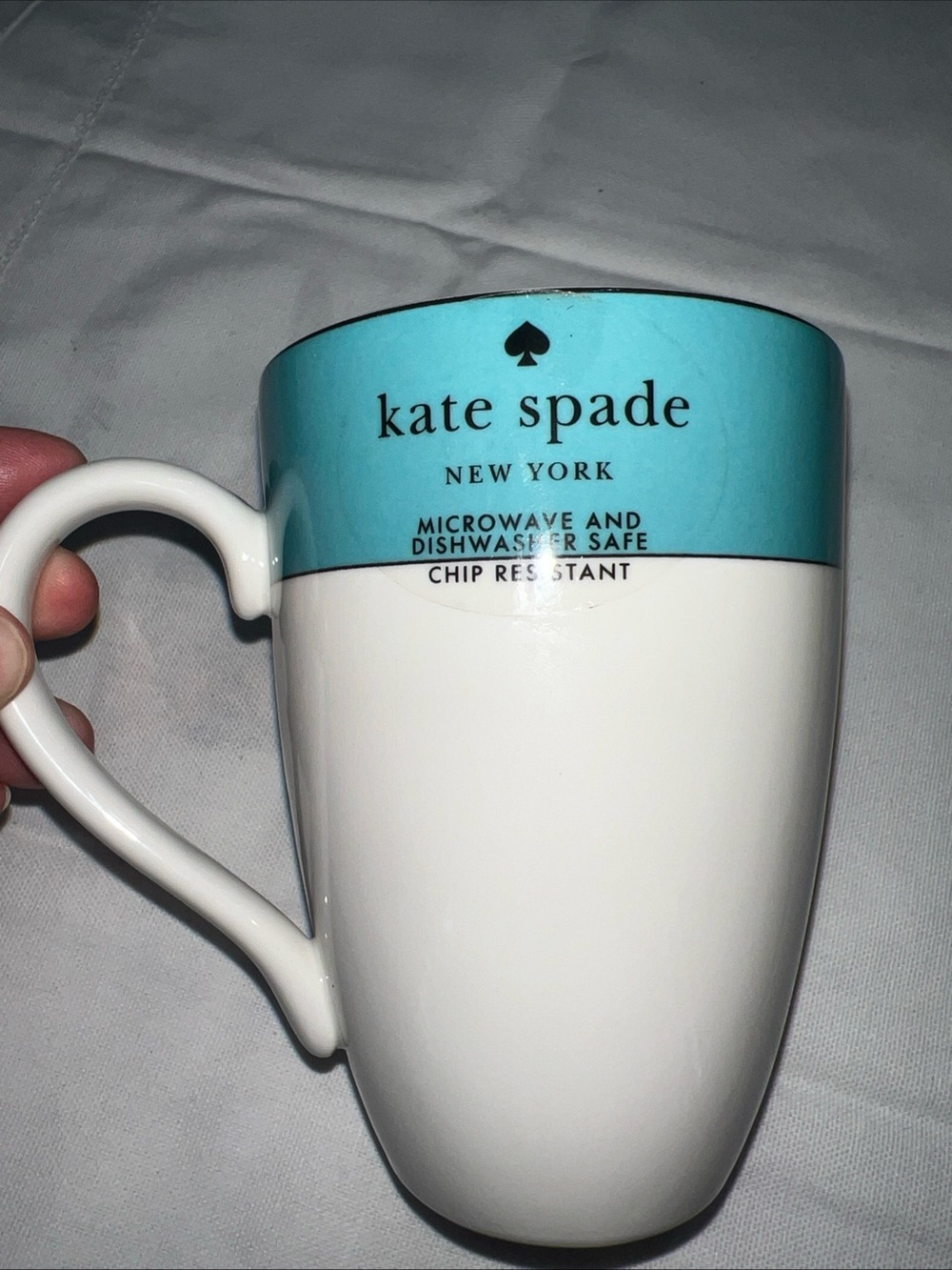 Kate Spade New York Lenox Rutherford Circle Turquoise 16 oz Mug NWT